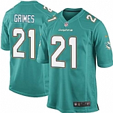 Nike Men & Women & Youth Dolphins #21 Brent Grimes Green Team Color Game Jersey,baseball caps,new era cap wholesale,wholesale hats